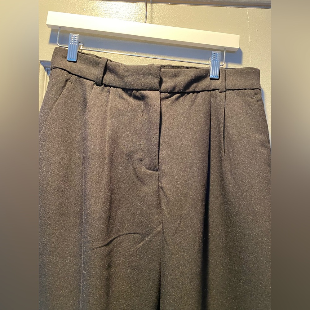 A&F Black Wide-Leg Trousers - Picture 4 of 6